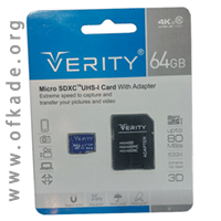 مموری میکرو وریتی Verity 533X 80MB/s U3 64GB