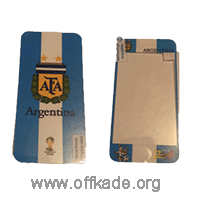 محافظ پشت و رو ضد خش پرچم آرژانتین مناسب برای گوشی موبایل اپل ایفون 5 / 5s / se 