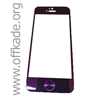محافظ جلو نانو شیشه ای نازک گوشی  آیفون 5 اس / 5 جی بنفش مناسب برای گوشی موبایل اپل